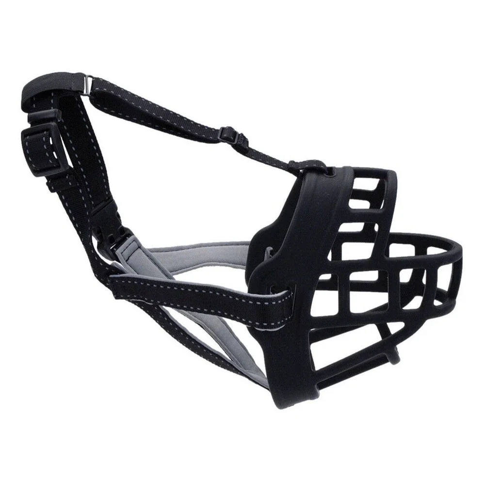 Coastal Soft Basket Muzzle Black Size 5 Retriever Doberman Boxer
